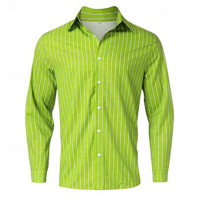 Chemise à manches longues pour homme - Chemise décontractée en coton pour tous les jours