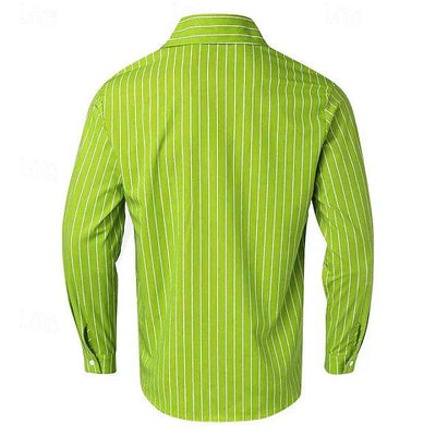 Chemise à manches longues pour homme - Chemise décontractée en coton pour tous les jours