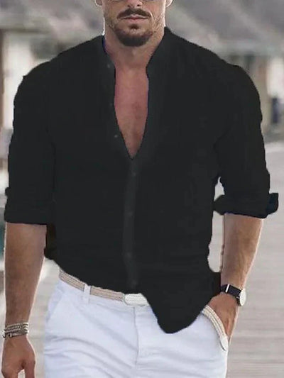 Chemise en lin pour homme - légère et respirante pour l'été