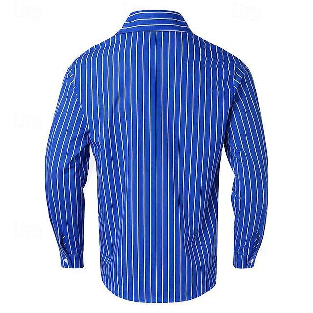 Chemise à manches longues pour homme - Chemise décontractée en coton pour tous les jours